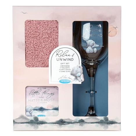 Wine Glass, Socks and Candles Me to You Bear Gift Set £14.99